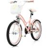 imageINFANS Kids Bike 18 Inch with 95 Assembled Adjustable Seat Balance or Training Wheels Coaster Brake Toddler Children Bicycle for 4 to 8 Years Old Boys GirlsCoral