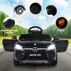 imageINFANS 12V Electric Kids Ride On Car Licensed Mercedes Benz GLA45 Toy Car with Remote Control MP3 Plug USB 2 Speeds LED Lights Battery Powered Toy Vehicle for Toddler Children WhiteBlack