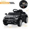 imageINFANS 12V Electric Kids Ride On Car Licensed Mercedes Benz GLA45 Toy Car with Remote Control MP3 Plug USB 2 Speeds LED Lights Battery Powered Toy Vehicle for Toddler Children WhiteBlack