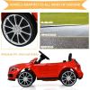 imageINFANS 12V Electric Kids Ride On Car Licensed Mercedes Benz GLA45 Toy Car with Remote Control MP3 Plug USB 2 Speeds LED Lights Battery Powered Toy Vehicle for Toddler Children WhiteRed