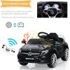 imageINFANS 12V Electric Kids Ride On Car Licensed Mercedes Benz GLA45 Toy Car with Remote Control MP3 Plug USB 2 Speeds LED Lights Battery Powered Toy Vehicle for Toddler Children WhiteBlack