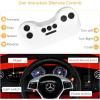 imageINFANS 12V Electric Kids Ride On Car Licensed Mercedes Benz GLA45 Toy Car with Remote Control MP3 Plug USB 2 Speeds LED Lights Battery Powered Toy Vehicle for Toddler Children WhiteRed
