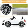 imageINFANS 12V Electric Kids Ride On Car Licensed Mercedes Benz GLA45 Toy Car with Remote Control MP3 Plug USB 2 Speeds LED Lights Battery Powered Toy Vehicle for Toddler Children WhiteWhite