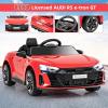 imageINFANS 12V Kids Ride On Car Licensed Audi RS etron GT Electric Vehicle with Remote Control Toddlers Battery Powered Toy with 4 Wheels Suspension LED Headlight Music MP3 USB TF Port WhiteRed
