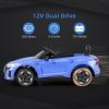 imageINFANS 12V Kids Ride On Car Licensed Audi RS etron GT Electric Vehicle with Remote Control Toddlers Battery Powered Toy with 4 Wheels Suspension LED Headlight Music MP3 USB TF Port WhiteBlue