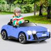 imageINFANS 12V Kids Ride On Car Licensed Audi RS etron GT Electric Vehicle with Remote Control Toddlers Battery Powered Toy with 4 Wheels Suspension LED Headlight Music MP3 USB TF Port WhiteBlue