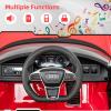 imageINFANS 12V Kids Ride On Car Licensed Audi RS etron GT Electric Vehicle with Remote Control Toddlers Battery Powered Toy with 4 Wheels Suspension LED Headlight Music MP3 USB TF Port WhiteRed