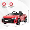 imageINFANS 12V Kids Ride On Car Licensed Audi RS etron GT Electric Vehicle with Remote Control Toddlers Battery Powered Toy with 4 Wheels Suspension LED Headlight Music MP3 USB TF Port WhiteRed