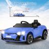 imageINFANS 12V Kids Ride On Car Licensed Audi RS etron GT Electric Vehicle with Remote Control Toddlers Battery Powered Toy with 4 Wheels Suspension LED Headlight Music MP3 USB TF Port WhiteBlue