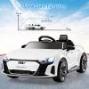 imageINFANS 12V Kids Ride On Car Licensed Audi RS etron GT Electric Vehicle with Remote Control Toddlers Battery Powered Toy with 4 Wheels Suspension LED Headlight Music MP3 USB TF Port WhiteWhite