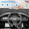 imageINFANS 12V Kids Ride On Car Licensed Audi RS etron GT Electric Vehicle with Remote Control Toddlers Battery Powered Toy with 4 Wheels Suspension LED Headlight Music MP3 USB TF Port WhiteBlack