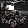 imageINFANS 2 Seater Kids Ride on Car 12V 4WD Licensed Lamborghini Veneno Powered Electric Vehicle with Hydraulic Doors Rocking Mode Adjustable Speeds Remote Control MP3 Headlight BlackBlack