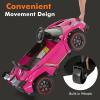 imageINFANS 2 Seater Kids Ride on Car 12V 4WD Licensed Lamborghini Veneno Powered Electric Vehicle with Hydraulic Doors Rocking Mode Adjustable Speeds Remote Control MP3 Headlight BlackCoral