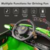 imageINFANS 2 Seater Kids Ride on Car 12V 4WD Licensed Lamborghini Veneno Powered Electric Vehicle with Hydraulic Doors Rocking Mode Adjustable Speeds Remote Control MP3 Headlight BlackGreen