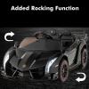 imageINFANS 2 Seater Kids Ride on Car 12V 4WD Licensed Lamborghini Veneno Powered Electric Vehicle with Hydraulic Doors Rocking Mode Adjustable Speeds Remote Control MP3 Headlight BlackBlack