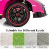 imageINFANS 2 Seater Kids Ride on Car 12V 4WD Licensed Lamborghini Veneno Powered Electric Vehicle with Hydraulic Doors Rocking Mode Adjustable Speeds Remote Control MP3 Headlight BlackCoral
