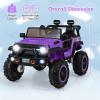 imageINFANS 24V 2 Seater Ride on Car for Kids 2WD4WD Battery Powered with Remote Control Music USB MP3 Spring Suspension 20quot Wide Seat Electric Jeep Toys for Boys Girls Aged 3 WhitePurple
