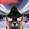 imageINFANS Kids Motorcycle 12V Licensed Aprilia RX125 Electric Ride on Motorbike for Toddlers with Training Wheels Spring Suspension Headlight Music Children Ages 38 RedYellow
