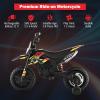 imageINFANS Kids Motorcycle 12V Licensed Aprilia RX125 Electric Ride on Motorbike for Toddlers with Training Wheels Spring Suspension Headlight Music Children Ages 38 RedYellow