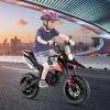 imageINFANS Kids Motorcycle 12V Licensed Aprilia RX125 Electric Ride on Motorbike for Toddlers with Training Wheels Spring Suspension Headlight Music Children Ages 38 RedRed