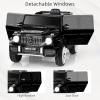 imageINFANS Licensed Mercedes Benz G63 Kids Ride On Car 12V Electric Vehicle with Remote Control Double Open Doors Music Bluetooth Wheels Suspension Battery Powered for Children Boy Girl BlackBlack
