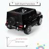 imageINFANS Licensed Mercedes Benz G63 Kids Ride On Car 12V Electric Vehicle with Remote Control Double Open Doors Music Bluetooth Wheels Suspension Battery Powered for Children Boy Girl BlackBlack