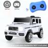 imageINFANS Licensed Mercedes Benz G63 Kids Ride On Car 12V Electric Vehicle with Remote Control Double Open Doors Music Bluetooth Wheels Suspension Battery Powered for Children Boy Girl BlackWhite