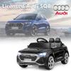 imageLicensed Audi SQ8 Ride on Car by INFANS Battery Powered Electric Vehicle for with Remote Control Adjustable Music LED Lights Suspension Driving Toy Gift for Kids Toddler Age 3 WhiteBlack