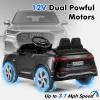 imageLicensed Audi SQ8 Ride on Car by INFANS Battery Powered Electric Vehicle for with Remote Control Adjustable Music LED Lights Suspension Driving Toy Gift for Kids Toddler Age 3 WhiteBlack