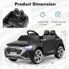 imageLicensed Audi SQ8 Ride on Car by INFANS Battery Powered Electric Vehicle for with Remote Control Adjustable Music LED Lights Suspension Driving Toy Gift for Kids Toddler Age 3 WhiteBlack