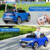 imageLicensed Audi SQ8 Ride on Car by INFANS Battery Powered Electric Vehicle for with Remote Control Adjustable Music LED Lights Suspension Driving Toy Gift for Kids Toddler Age 3 WhiteBlue