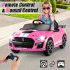 imageLicensed Ford Mustang GT500 Ride on Car for Kids by INFANS Battery Powered Electric Vehicle with Remote Control Headlight Power Display USB Music Electric Car for Kids to Drive Age 3 PinkPink