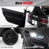 imageLicensed Ford Mustang GT500 Ride on Car for Kids by INFANS Battery Powered Electric Vehicle with Remote Control Headlight Power Display USB Music Electric Car for Kids to Drive Age 3 PinkBlack