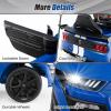 imageLicensed Ford Mustang GT500 Ride on Car for Kids by INFANS Battery Powered Electric Vehicle with Remote Control Headlight Power Display USB Music Electric Car for Kids to Drive Age 3 PinkBlue