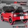 imageLicensed Ford Mustang GT500 Ride on Car for Kids by INFANS Battery Powered Electric Vehicle with Remote Control Headlight Power Display USB Music Electric Car for Kids to Drive Age 3 PinkRed