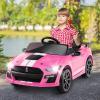imageLicensed Ford Mustang GT500 Ride on Car for Kids by INFANS Battery Powered Electric Vehicle with Remote Control Headlight Power Display USB Music Electric Car for Kids to Drive Age 3 PinkPink