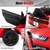 imageLicensed Ford Mustang GT500 Ride on Car for Kids by INFANS Battery Powered Electric Vehicle with Remote Control Headlight Power Display USB Music Electric Car for Kids to Drive Age 3 PinkRed