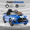 imageLicensed Ford Mustang GT500 Ride on Car for Kids by INFANS Battery Powered Electric Vehicle with Remote Control Headlight Power Display USB Music Electric Car for Kids to Drive Age 3 PinkBlue