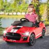 imageLicensed Ford Mustang GT500 Ride on Car for Kids by INFANS Battery Powered Electric Vehicle with Remote Control Headlight Power Display USB Music Electric Car for Kids to Drive Age 3 PinkRed
