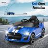 imageLicensed Ford Mustang GT500 Ride on Car for Kids by INFANS Battery Powered Electric Vehicle with Remote Control Headlight Power Display USB Music Electric Car for Kids to Drive Age 3 PinkBlue