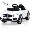 imageINFANS 12V Electric Kids Ride On Car Licensed Mercedes Benz GLA45 Toy Car with Remote Control MP3 Plug USB 2 Speeds LED Lights Battery Powered Toy Vehicle for Toddler Children WhiteWhite