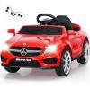 imageINFANS 12V Electric Kids Ride On Car Licensed Mercedes Benz GLA45 Toy Car with Remote Control MP3 Plug USB 2 Speeds LED Lights Battery Powered Toy Vehicle for Toddler Children WhiteRed
