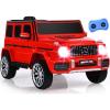 imageINFANS Licensed Mercedes Benz G63 Kids Ride On Car 12V Electric Vehicle with Remote Control Double Open Doors Music Bluetooth Wheels Suspension Battery Powered for Children Boy Girl BlackRed