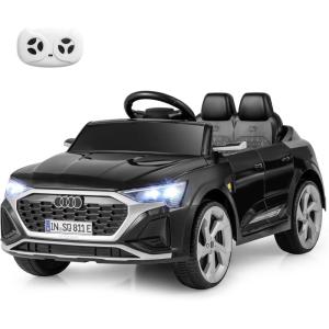 imageLicensed Audi SQ8 Ride on Car by INFANS Battery Powered Electric Vehicle for with Remote Control Adjustable Music LED Lights Suspension Driving Toy Gift for Kids Toddler Age 3 WhiteBlack