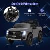 imageLicensed Ford Ranger Ride on Pickup Truck by INFANS 12V Battery Powered Electric Vehicle for Kids with Remote Control Headlight Power Display Bluetooth MP3 Music Aged 36 Years BlueGray
