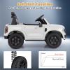 imageLicensed Ford Ranger Ride on Pickup Truck by INFANS 12V Battery Powered Electric Vehicle for Kids with Remote Control Headlight Power Display Bluetooth MP3 Music Aged 36 Years BlueWhite