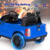 imageLicensed Ford Ranger Ride on Pickup Truck by INFANS 12V Battery Powered Electric Vehicle for Kids with Remote Control Headlight Power Display Bluetooth MP3 Music Aged 36 Years BlueBlue