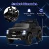 imageLicensed Ford Ranger Ride on Pickup Truck by INFANS 12V Battery Powered Electric Vehicle for Kids with Remote Control Headlight Power Display Bluetooth MP3 Music Aged 36 Years BlueBlack