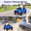 imageLicensed Ford Ranger Ride on Pickup Truck by INFANS 12V Battery Powered Electric Vehicle for Kids with Remote Control Headlight Power Display Bluetooth MP3 Music Aged 36 Years BlueBlue