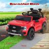 imageLicensed Ford Ranger Ride on Pickup Truck by INFANS 12V Battery Powered Electric Vehicle for Kids with Remote Control Headlight Power Display Bluetooth MP3 Music Aged 36 Years BlueRed